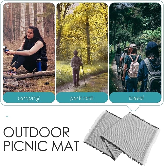 Multifunctional Picnic Mat Breathable Cotton Camping Blanket for Outdoor Gatherings Car Trunk Use and Family Picnics Compact and Easy to Clean Design