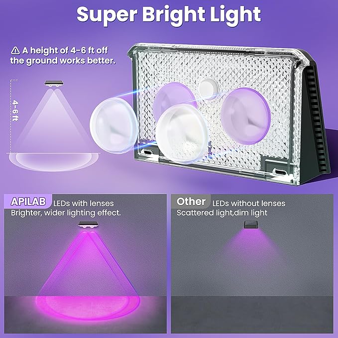 Solar Fence Lights Outdoor 8 Pack - 8 Modes (RGB Cycle/Fixed) Fence Lights Solar Powered for Outside IP65 Waterproof Deck Lighting for Wall Step Patio Pathway Stairs