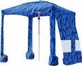 AMMSUN Beach Cabana 6.2'×6.2' Beach Canopy Easy Set up and Take Down Cabana Tent with Sand Pockets Instant Sun Shade with Side Wall Sea Flow