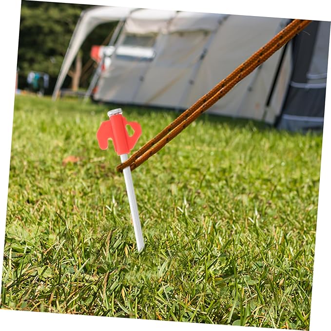 BESPORTBLE 20Pcs Portable Heavy Duty Tent Stakes Windproof Metal Ground Pegs for Camping Hiking and Outdoor Activities Enhanced Stability and Easy Setup for All Environments