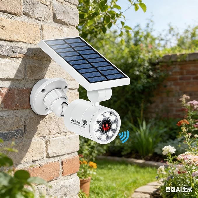 Motion Sensor Outdoor Solar Lights Waterproof Aluminum alloy(Not plastic) Solar Spot Lights Solar Motion Detector Lights for Outside Patio Porch Wall Driveway Garden 100-Week FREE Refund/Replacement
