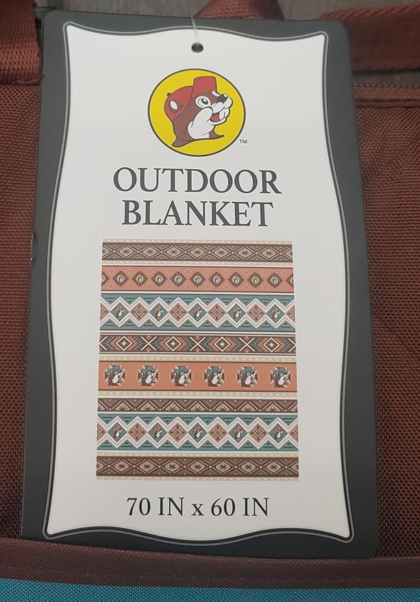 Buc-ee's Beaver Large Outdoor Blanket 70 x 60 - Camping - Ground - Picnic - Waterproof - Mat - Foldable Mixed
