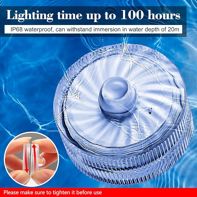HL Submersible LED LightGreen Small LED Light100 Hours Waterproof Flameless Led Lights Battery Powered for Wedding Home Vase Festival Party Decoration 24pcs (Built-in 48 Batteries)