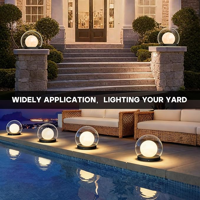 Solar Post Lights IP54 Modern Pillar Light Waterproof Column Lamp Outdoor Dusk to Dawn Solar Post Cap Light with 3200K LEDFence Deck Cap Lights for Garden Deck Patio Outside Lighting (Lampshade)