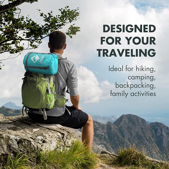 VILLEY Camping Sleeping Bag for Adults Boys and Girls Lightweight Compact Backpacking Sleeping Bag for Outdoor Traveling Hiking