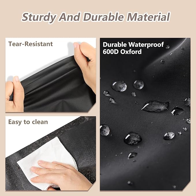 Rileytee Garment Rack Cover600D Heavy Duty Waterproof Clothing Rack CoverClothes Rack Cover with Zipper for Metal Garment Rack(Black46W x 18D x 80HCover Only）