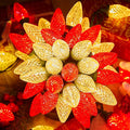 C9 LED Christmas String Lights 66 ft 100 LED Strawberry Roof Lights Commercial Grade Waterproof Extendable for Indoor Outdoor Roofline Home Xmas Decor Red and Warm White