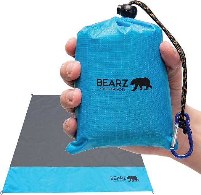Pocket Blanket - Beach Blanket Waterproof Sandproof Picnic Blankets Waterproof Foldable Lightweight &amp Compact for Hiking Camping Travel Festival Accessories