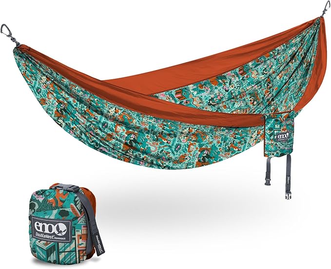 ENO Eagles Nest Outfitters DoubleNest Lightweight Camping Hammock 1 to 2 Person Special Edition Colors ATC