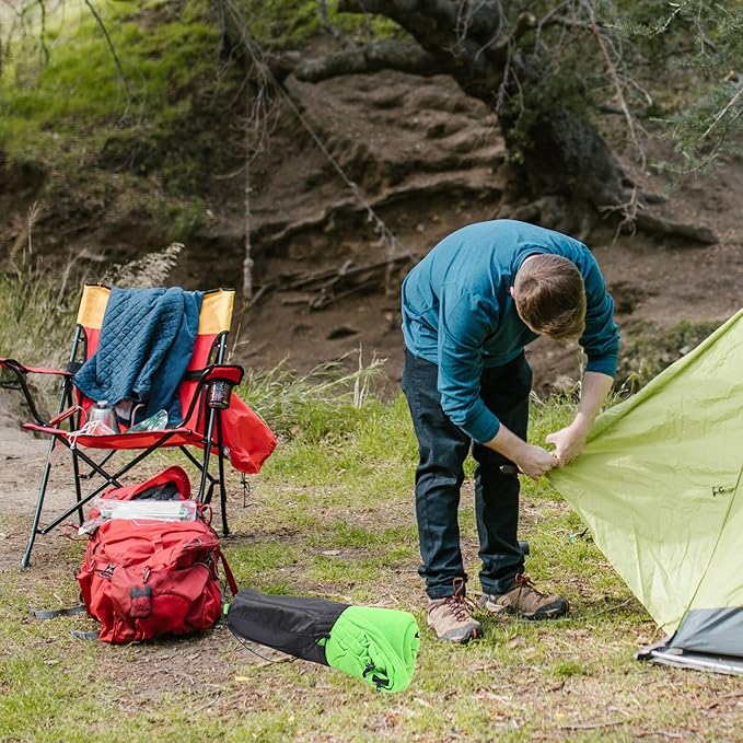 Lightweight Envelope for Adults Breathable Polar Fleece Camping Gear for Hiking Backpacking Travel Accessories Warm Skin-Friendly Outdoor Sleep Sack in Green
