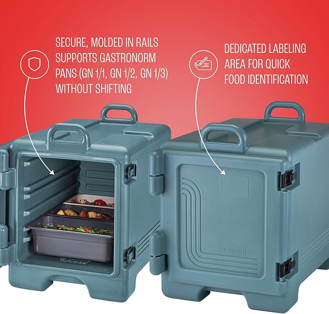 Cambro Insulated Food Pan Carrier - Hotbox for Catering &amp Transport - UPC300 Series (Slate Blue)