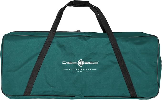 Disc-O-Bed XL Outdoor Modular 1 Person Single Camping Cot Portable Bed with 2 Height Options for Adults Sleep Solution for Tents Green