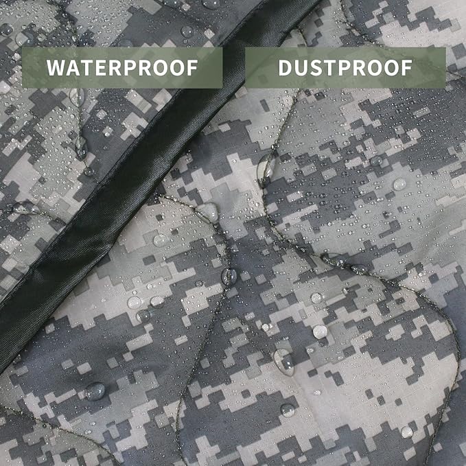 WINWAY Outdoor Down Camping Blanket Military Camping Sleeping Bag with ZipperPackable Waterproof Lightweight Poncho Liner for HikingTravel Stadium