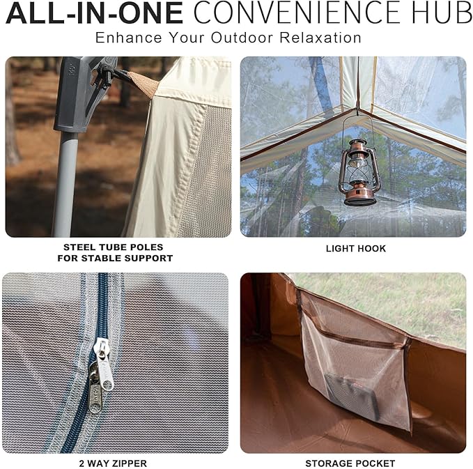 Tents for Camping 4 Person Tents Waterproof Easy Setup Double Layer Family Camping Tent