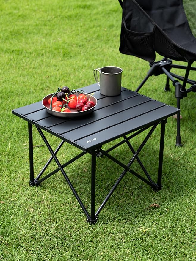 WildCall 1 Anti-Sink Feet Camping Chair and 1 Ultralight Camping Table Ultralight Compact for Adults Outdoor Camping Backpacking Hiking