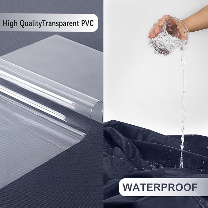 Sheet Pan Rack Cover With Zipper - Fits 20-Tier Bread Rack 23X28X64 - Bakers Rack Cover With Transparent Window Vents for Waterproof and Dustproof Protection
