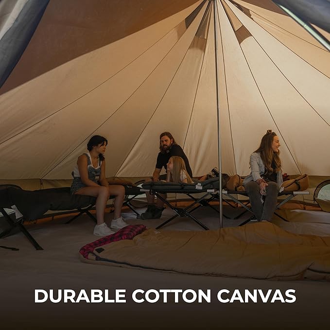Teton Sports Canvas Tents Tent for Family Camping in All Seasons The Right Shelter for Your Base Camp Waterproof
