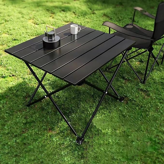 Folding Beach Tables for Sand 16.1x13.8x11.4in Ultralight Carbon Steel Folding Beach Table Portable Carbon Steel Roll-up Picnic Lightweight Backpacking Adjustable for Beach Picnic BBQ Party