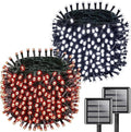 Solar Christmas String Lights Outdoor Waterproof 2PK 500LED 180FT Twinkle Lights IP65 Waterproof Solar Powered LED Fairy Light with 8 Modes for Christmas Tree Wedding Garden Decoration Red &amp Whi
