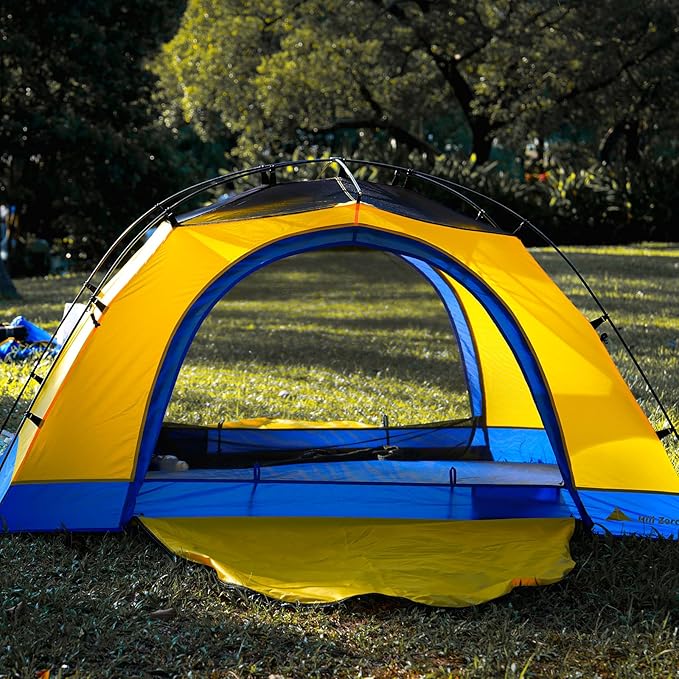 Tulip 2P Backpacking Tent – 3 Season Camping Tentwith Double Door Waterproof Windproof Lightweight Easy Set Up 3 Season 2 Person Tent Camping Hiking Beaches Picnic Mountaineering