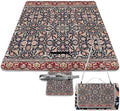 Vintage Ancient Turkish Pattern Waterproof Outdoor Picnic Blanket Sandproof Beach Mat for Camping Hiking Grass Travelling