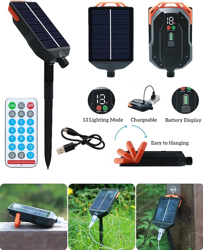 Solar Christmas Lights Outdoor 640LED 16Ft+60Ft Solar Icicle Lights Waterproof with 13 Modes Rechargeable for Outside Roof Fence Christmas Decorations