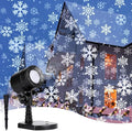 Christmas Snowflake Projector Lights Outdoor Led Rotating Snowfall Show Lights Waterproof Landscape Decorative Christmas Light Lighting for Xmas Holiday Party Garden Patio Indoor Home Decoration Show
