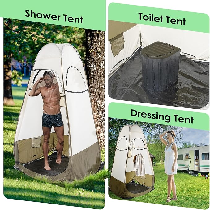 Portable Privacy Tent - Pop Up Shower &amp Changing Room for Outdoor Camping