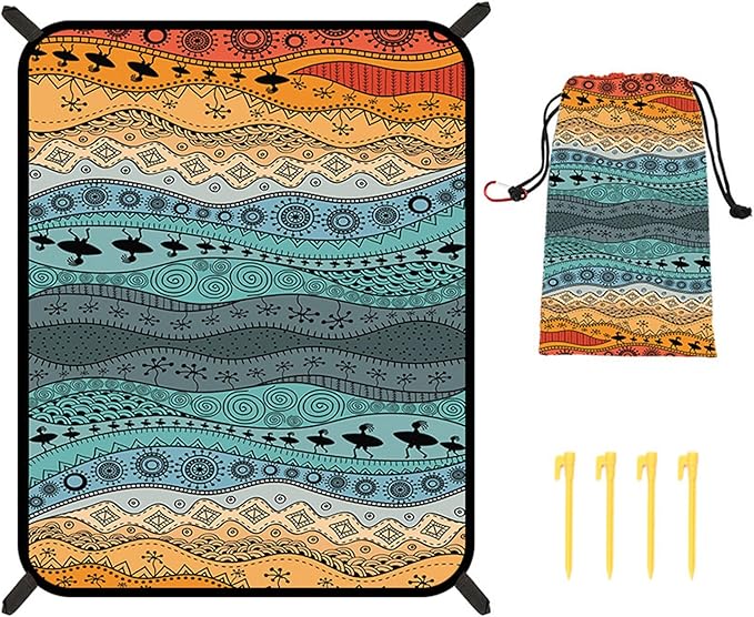 Foldable Outdoor Picnics Blanket Easy to Carry Beach Blanket Large Spacious Mattress Elegant Camping Pad for Relaxation Pad for Camping