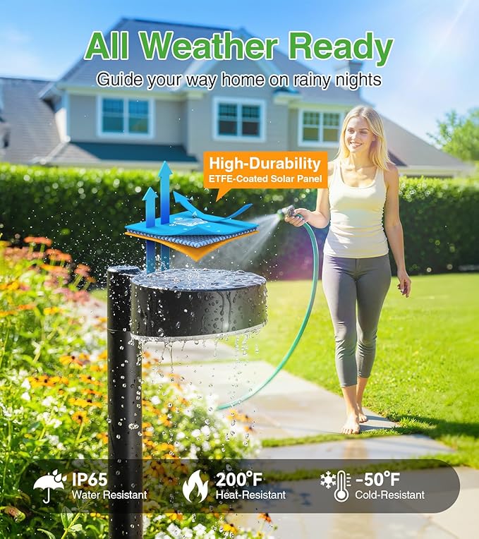Solar Pathway Lights Outdoor 12 Pack Waterproof Path Light with Bigger LED Spot Lens Brighter Up to 12 Hrs Outdoor Solar Light for Walkway Driveway Yard Garden Patio