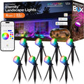 Enbrighten Vibe Eternity Landscape Lights 33ft 8 RGBWIC LEDs Weatherproof Perfect for Garden Pathway and Home Exterior Lighting Smart App Control Compatible with Alexa Google Home 83789