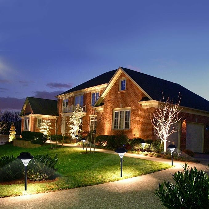 39LED Solar Pathway Lights Outdoor 2 Pack Upgraded Solar Outdoor Lights Super Bright Up to 12 Hrs IP65 Waterproof Solar Garden Lights Outdoor Solar Lights for Yard Landscape Path Walkway
