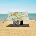 ALAZA Cherry Blossom Bird Beach Tent Sun Shelter UPF50+ Protection Beach Shade Canopy w/ 4 Sandbags for Outdoor Camping Fishing Backyard Fun Picnic 10x9 ft