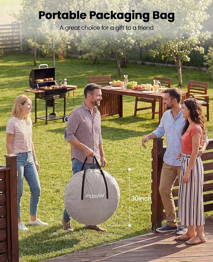 Porayhut Pop up Screen House Tent Sun Shelter with Breathable Mesh DoorsPortable Camping Tent with Detachable Waterproof Floor10x10FT Screen Canopy Outdoor for Family Friends Party
