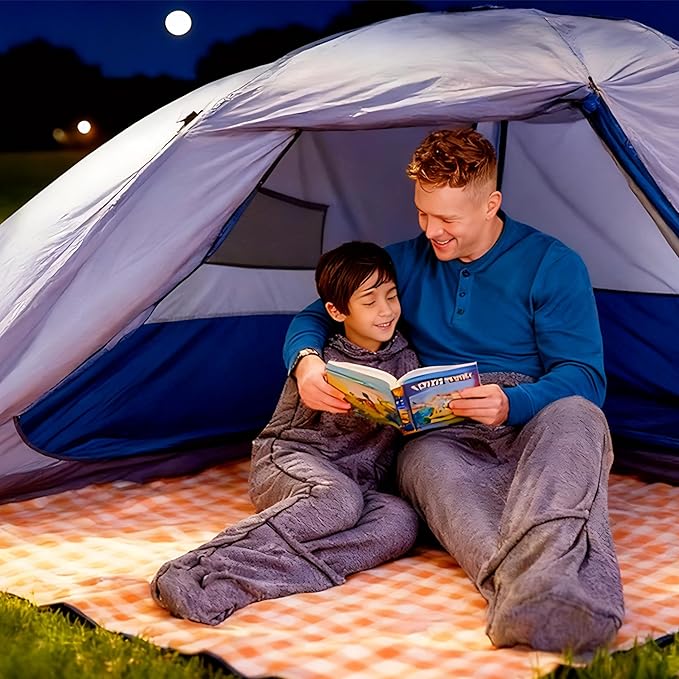 Ultra-Thin Adult Travel Sleeping Bag Liner with Hood 72.8 X 19.7 in for Camping and Hotel Use