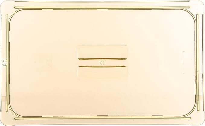 Carlisle FoodService Products 10410U13 High Heat Universal Handled Lid 20.75 x 12.88 x 0.88 Amber For TopNotch Full Size Food Pans (Case of 6)