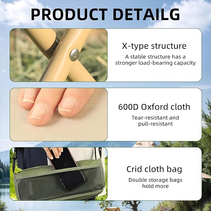 Portable Stool for Mountaineering and Hiking 2026 New Foldable Backpack Stool with Carrying Bag Compact Camping Chair Outdoor Footstool for Picnic Hiking Fishing (Black Small)