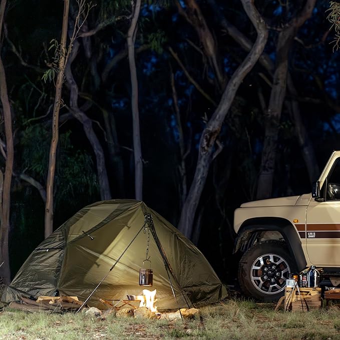 Night Cat 1-Person Camping Tent: Lightweight Waterproof Hiking Tent for Adult Cot Not Included
