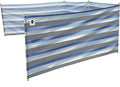ERDA Surf Stripe Pro Beach Recycled Polyester Rip-Stop 20 ft Lightweight Windscreen Privacy Screen Wind Blocker Free Matching Shoulder Bag (New Mahogany Wood Poles)