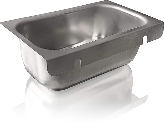 Commercial Kitchen Restaurant Duty Canopy Hood Grease Cup- Removable Keyhole Mount 2.5” Deep