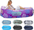 AlphaBeing Inflatable Lounger Air Sofa Portable Inflatable Couch Mesh Hollow Air Hammock Anti Leakage Air Chair for Outdoor Camping Beach Traveling