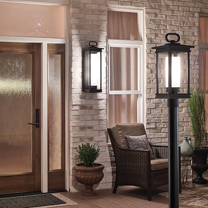 Kichler 49478RZ South Hope Outdoor Post Mount 1-Light Rubbed Bronze