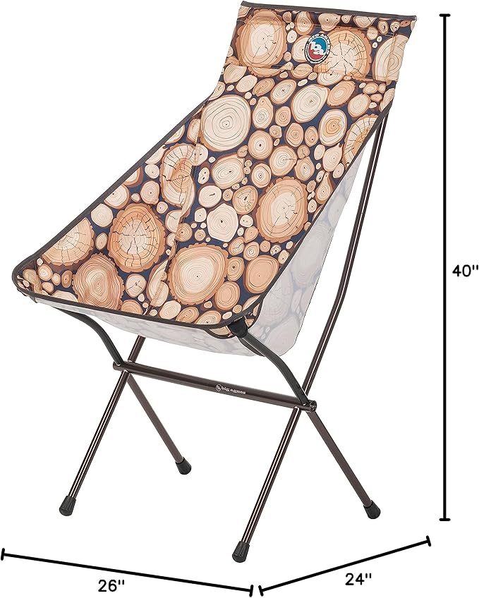 Big Agnes Big Six Camp Chair - Deluxe Comfort for Your Outdoor Adventures | Lightweight Packable &amp Portable Camping Chair | Tall Back Wide Seat | Easy Setup