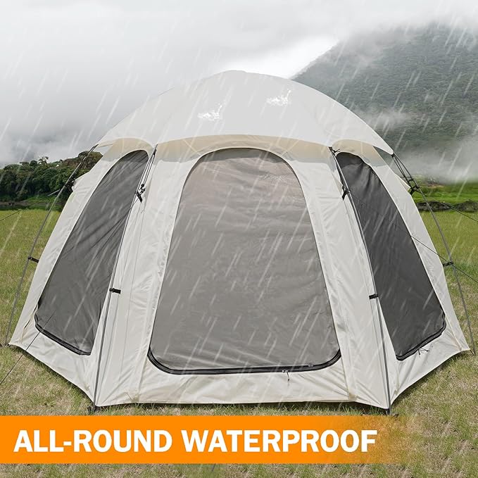 Bubble Tent AYAMAYA 10x10 FT Screen House for 4-6 People Outdoor Sports Tent Canopy with Mesh Mosquito Netting for Patio Camping Backyard and Outside Activities Weatherproof Sun Shelter
