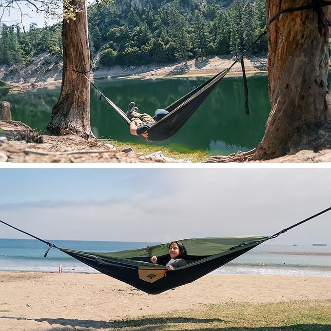 Suparpine I Hammock for Camping with Straps Included (Moss Single)