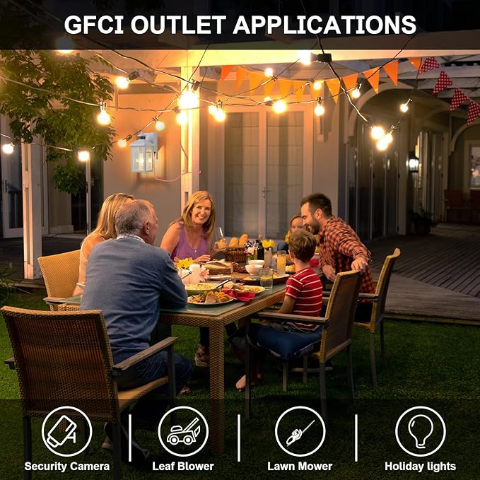 Porch Light with GFCI Outlet: Motion Sensor Porch Lights Outdoor with Remote Control Dusk to Dawn Exterior Lighting Fixtures White Modern Outdoor Wall Lights for House Garage Patio Front Door