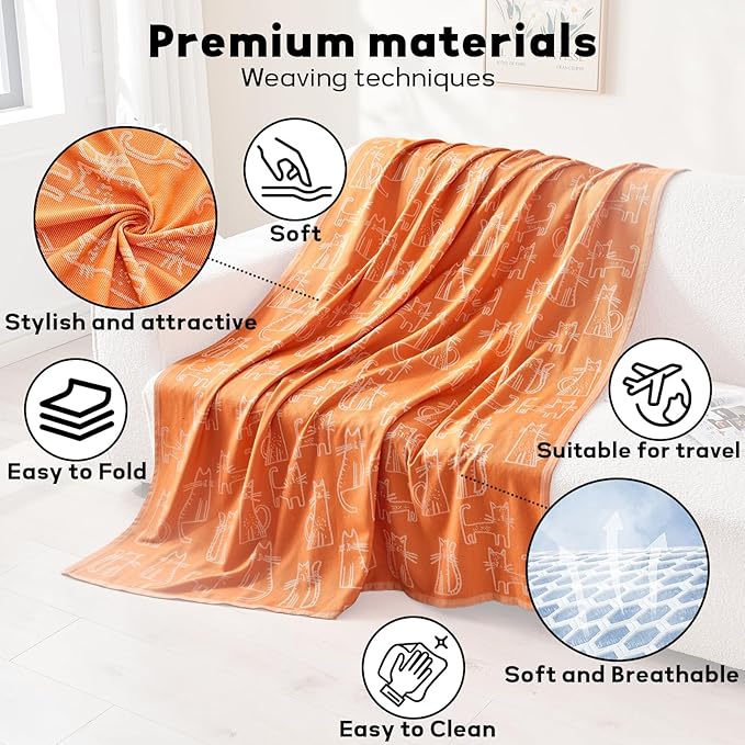 Travel Blanket Airplane - Ultra Soft &amp Lightweight Knit Design Compact Airplane Blanket53x72 InchStylish Travel Shawl Wraps for FlightsOfficeHome UseTravel Essentials &amp Gifts
