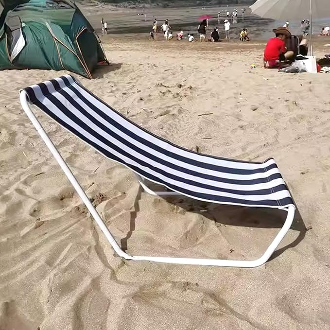 Beach Lounge Chair Portable Folding Beach Lounger Lightweight Camping Chairs Face Down Tanning Lounge for Outdoor Picnic Lawn