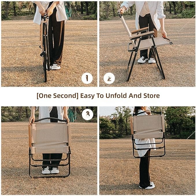 Portable Camping Chair Lightweight Folding Camping Chair with Carry Bag Durable Compact Outdoor for Adults Ideal for Beach Picnic Travel Sports