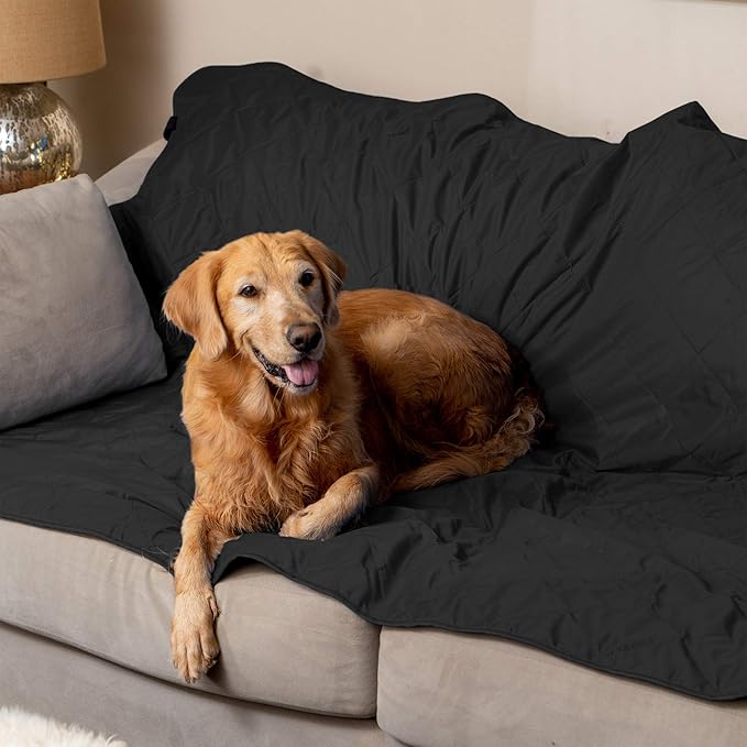 BRAWNTIDE Large Outdoor Waterproof Blanket - Extra Thick Fleece Warm Windproof Sandproof Quilted 82 x 55 Ideal for Beaches Picnics Camping Stadiums Dogs Car